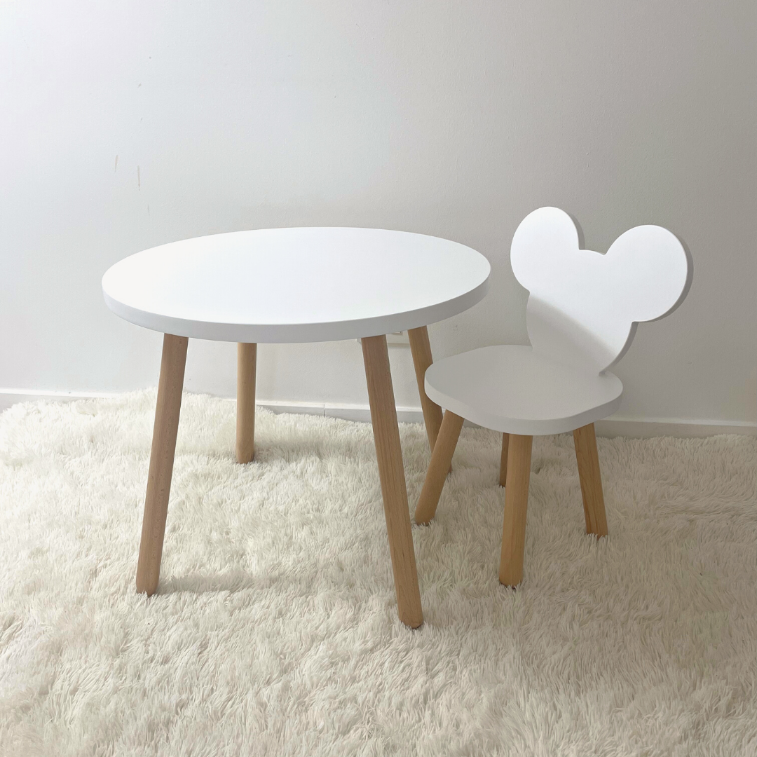 Set măsuță rotundă cu 1 scăunel Micky