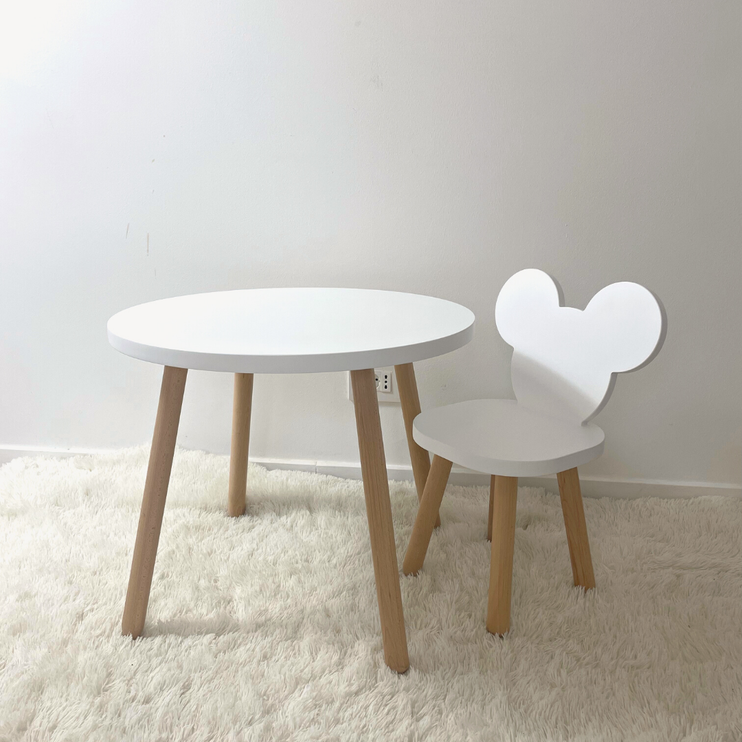 Set măsuță rotundă cu 1 scăunel Micky