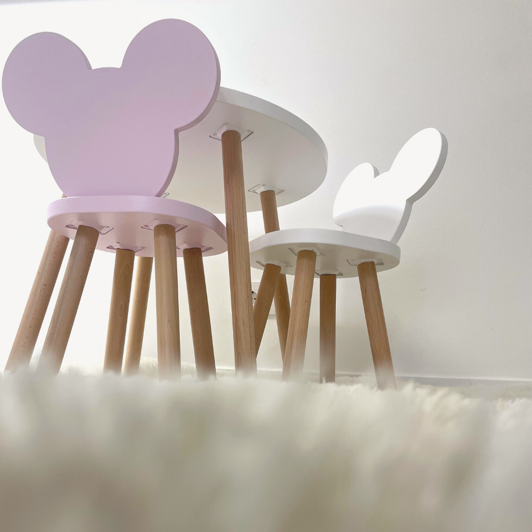 Set măsuță rotunda și 2 scăunele Micky