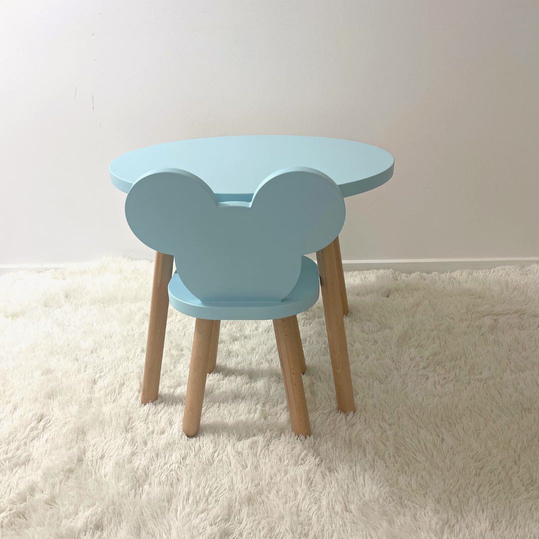 Set măsuță rotundă cu 1 scăunel Micky
