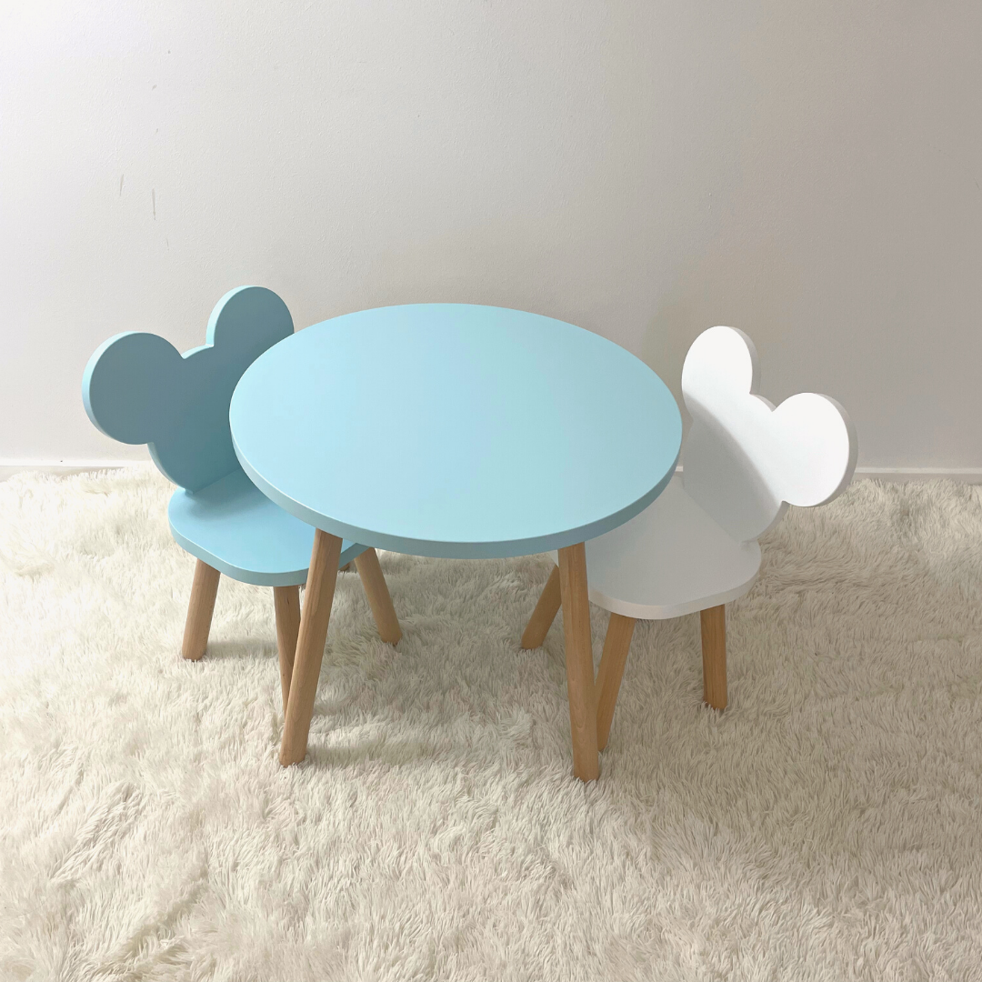 Set măsuță rotunda și 2 scăunele Micky