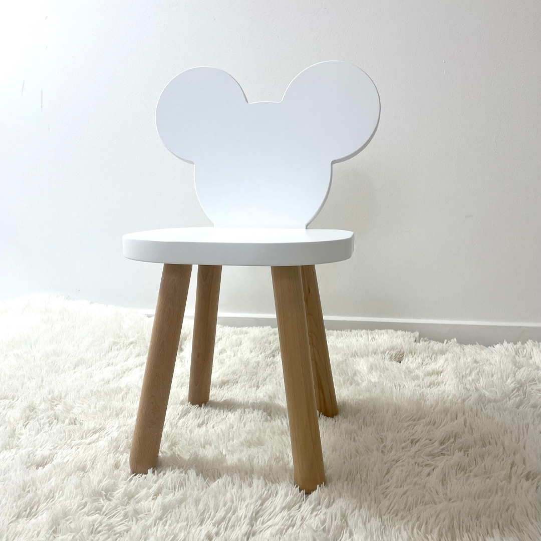 Scăunel Micky alb