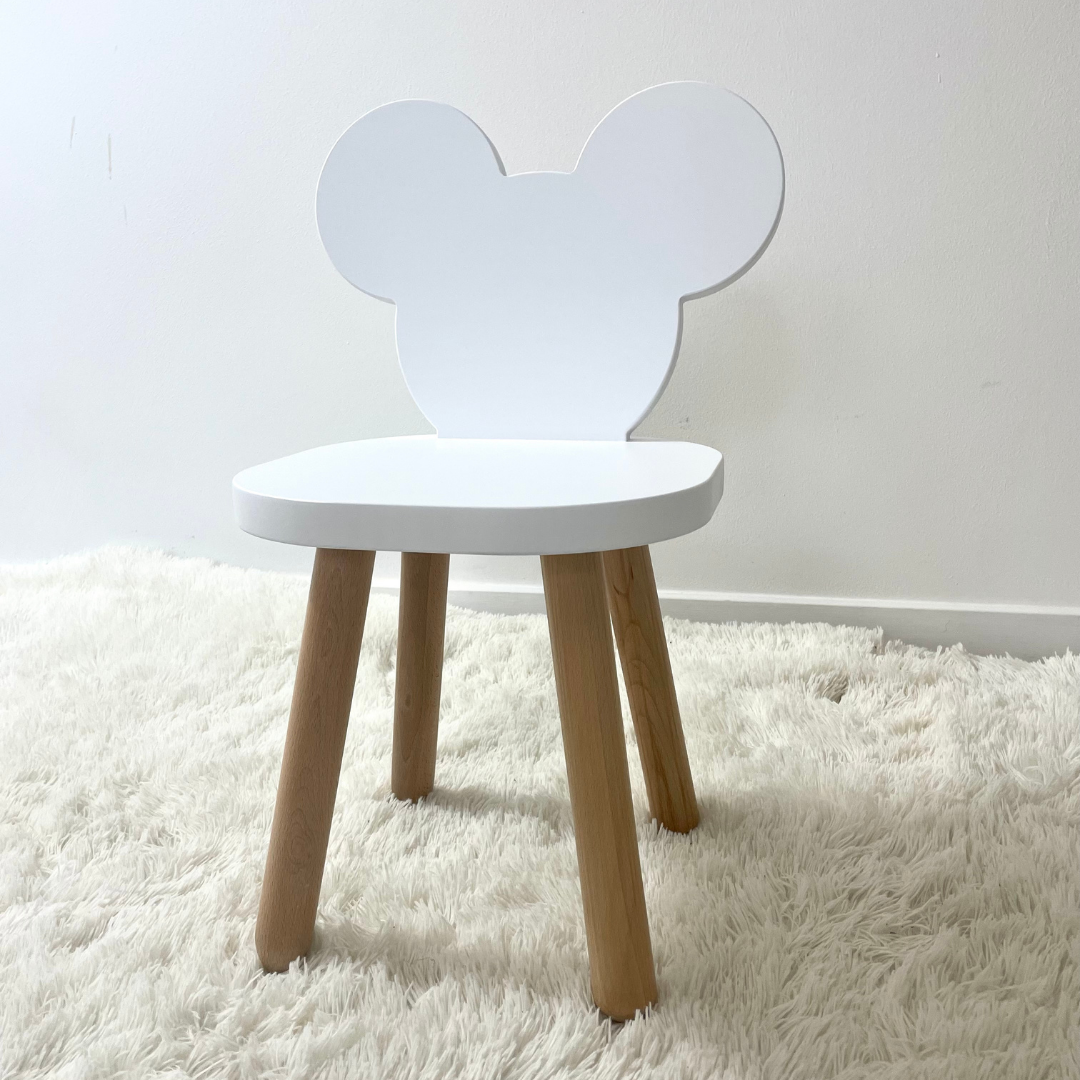 Scăunel Micky alb