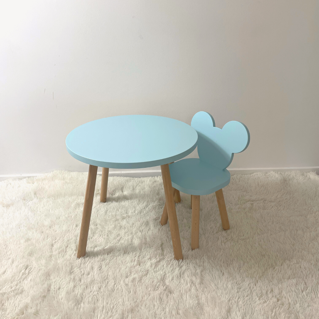 Set măsuță rotundă cu 1 scăunel Micky